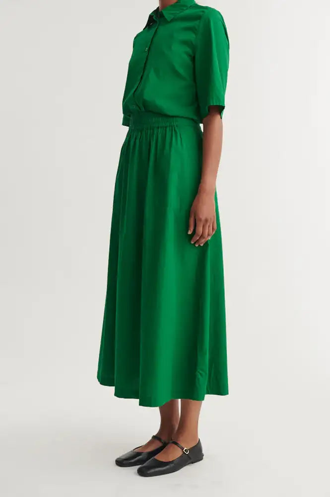 Basic Apparel Silje Abundant Green Skirt - The Mercantile London