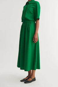 Basic Apparel Silje Abundant Green Skirt - The Mercantile London