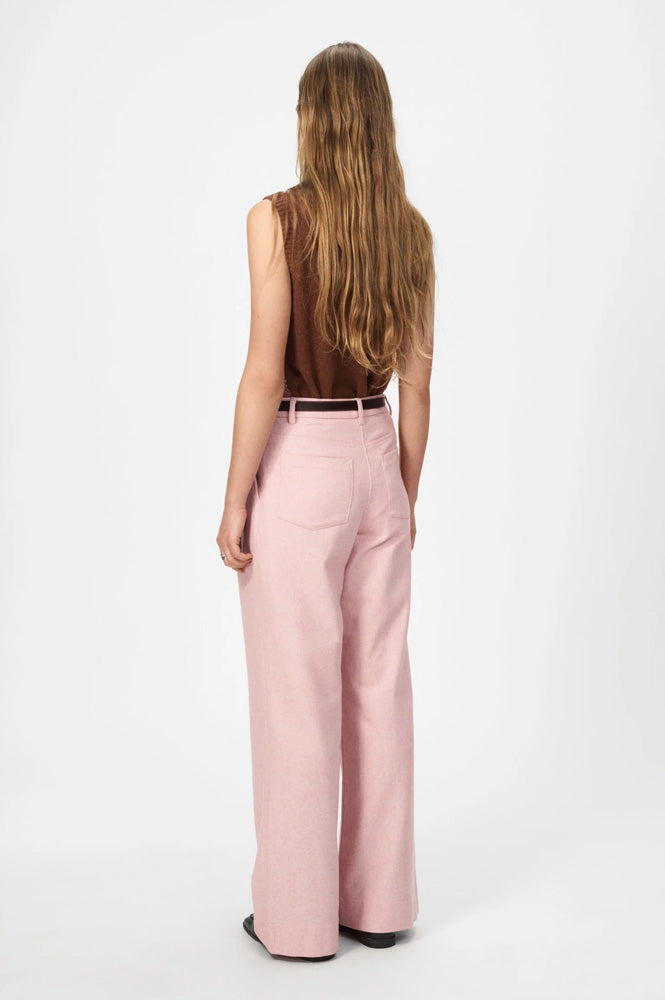 Nué Notes Russell Blush Melange Trousers - The Mercantile London