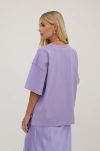 Fika Sara Lilac Oversized T-Shirt - The Mercantile London