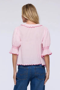 Charlie Joe Liki Pink Blouse - The Mercantile London