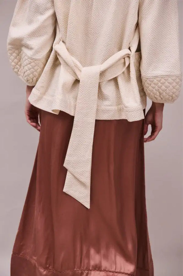 Faune Deia Oyster & Gold Jacket - The Mercantile London
