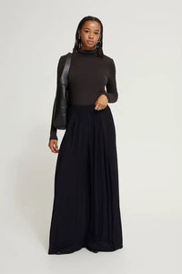 ICHI Ginne Black Pleated Trousers - The Mercantile London