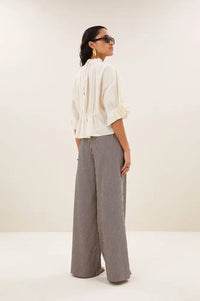 By-Bar Isabel Sand Dobby Blouse