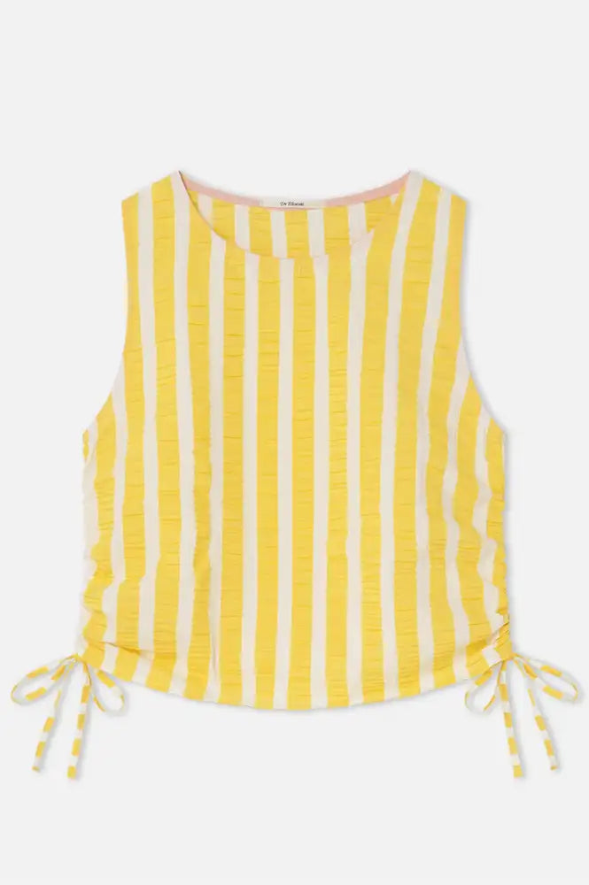 Dr Bloom Travel Yellow Stripe Top - The Mercantile London