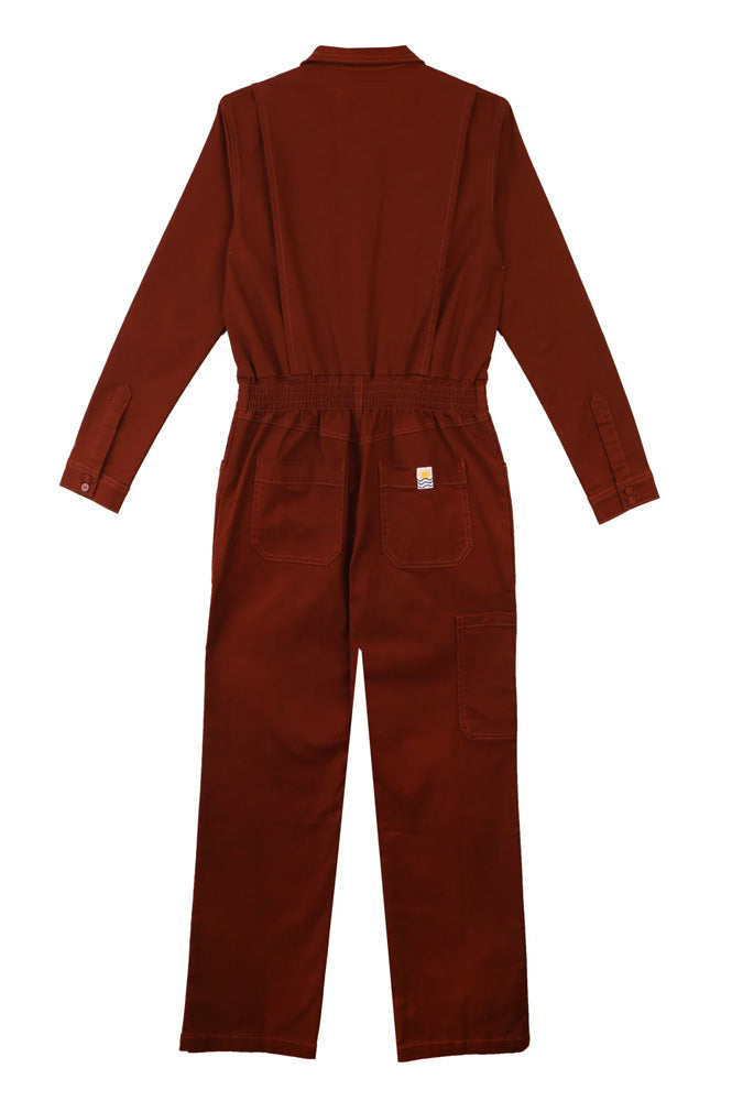 L.F. Markey Danny Rust Stretch Canvas Boiler Suit - The Mercantile London