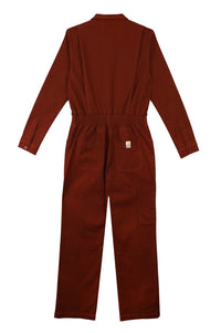 L.F. Markey Danny Rust Stretch Canvas Boiler Suit - The Mercantile London