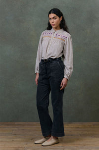 Louise Misha Louise Purple Striped Shirt - The Mercantile London