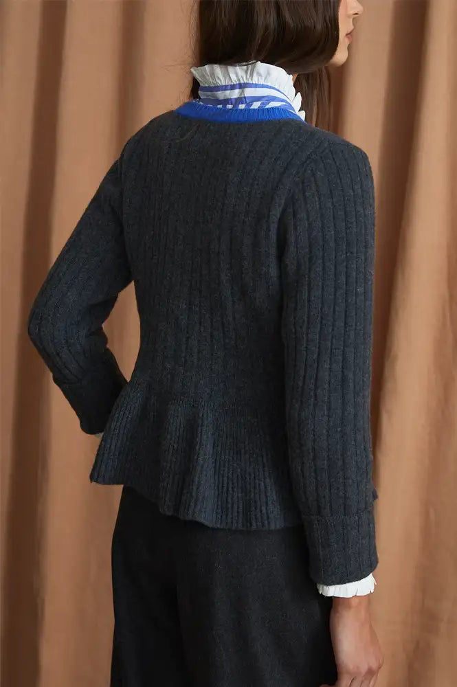 Sophie + Lucie Leila Grey Knitted Cardigan
