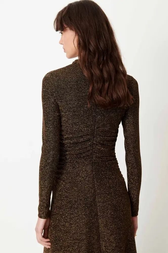 Sessùn Rita Night Gold Long Gathered Dress