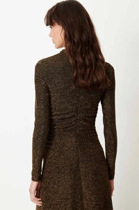 Sessùn Rita Night Gold Long Gathered Dress