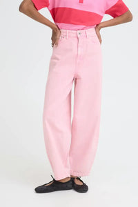 ICHI Avena Cameo Pink Jeans - The Mercantile London