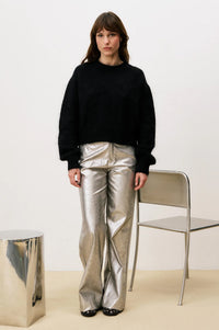 FRNCH Sledge Black Cut-Out Jumper - The Mercantile London