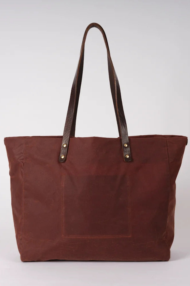 Kate Sheridan Midi Chestnut Tote Bag