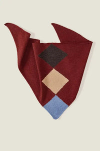 Rove Harlequin Berry Knitted Neckerchief