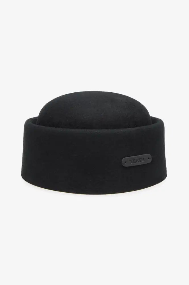 Yerse Black Pill Box Hat