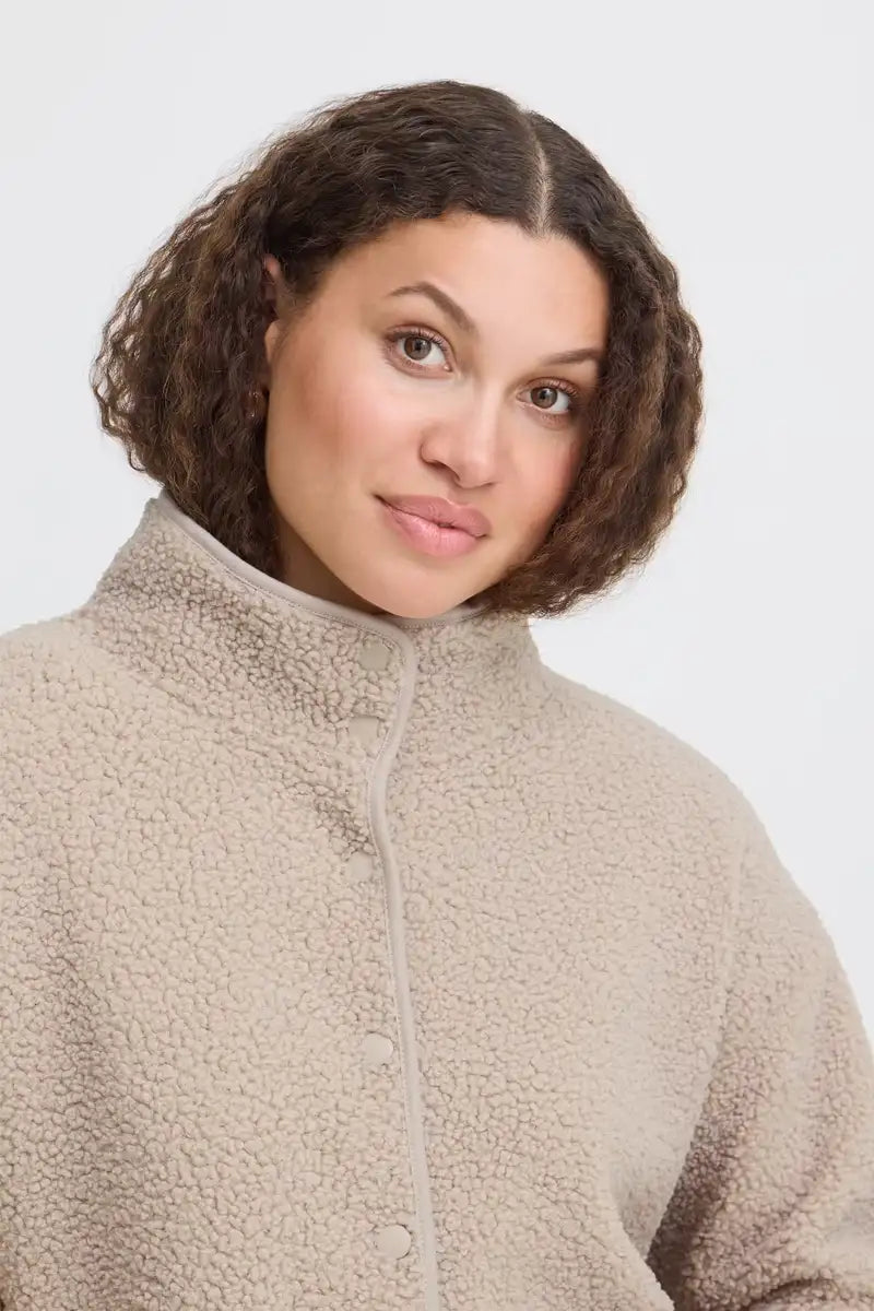 Fransa Gwynne String Sherpa Jacket