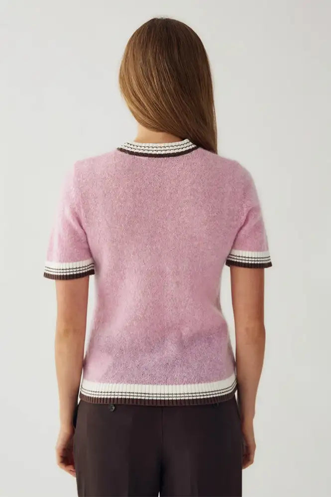 Noella Marthy Blush Brown Knitted Top