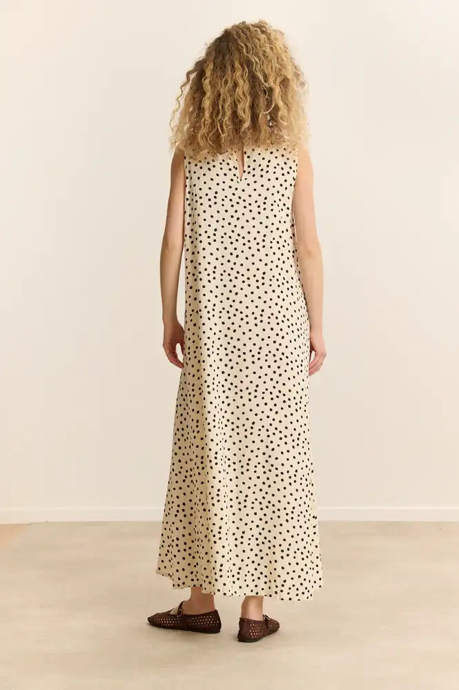 Garance Camelia Ecru Polka Dot Dress - The Mercantile London