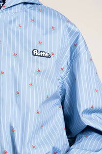 Flotte Darius Oxford Blue Waterproof Bomber Jacket - The Mercantile London