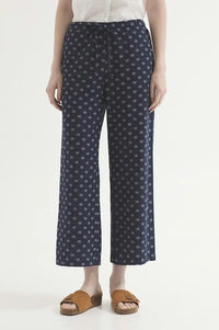 Nice Things Navy Dots Print Trousers - The Mercantile London