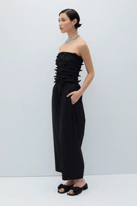 Rita Row Isolde Black 3D Ruched Top - The Mercantile London