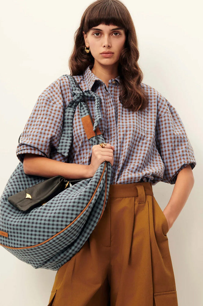 Sessùn Florentina Amberazul Checked Shirt