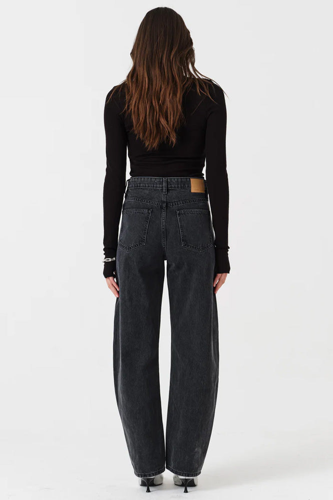 Seventy + Mochi Nina Raven Barrel Leg Jeans - The Mercantile London