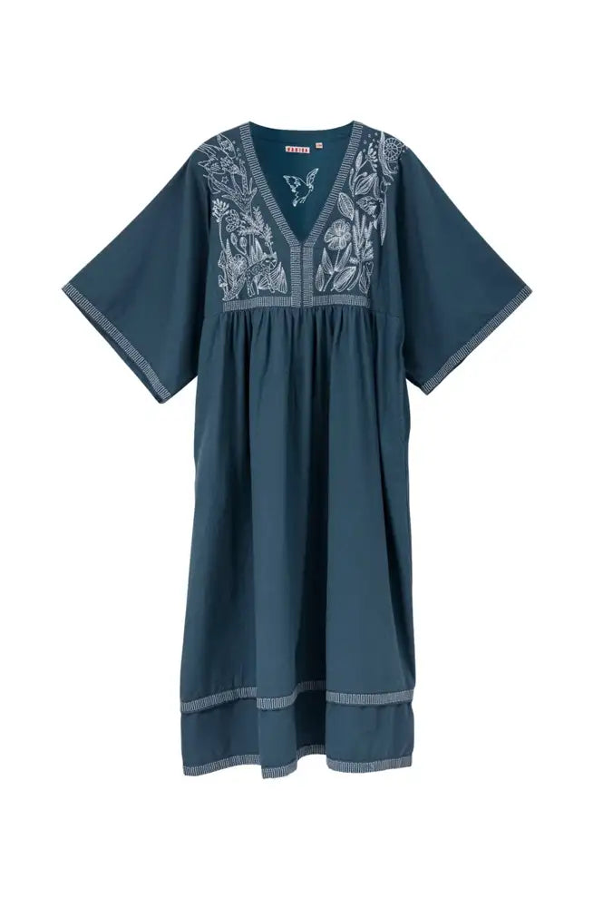 Habiba Vanessa Blue Moon Embroidered Dress