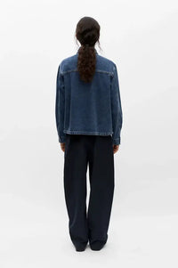 Object Bow Medium Blue Denim Shirt