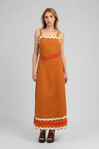 An'ge Soline Gold Ric Rac Top