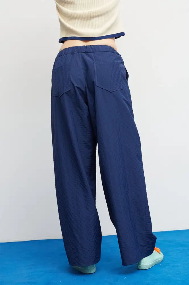 Dr Bloom Beso Navy Checkered Trousers - The Mercantile London