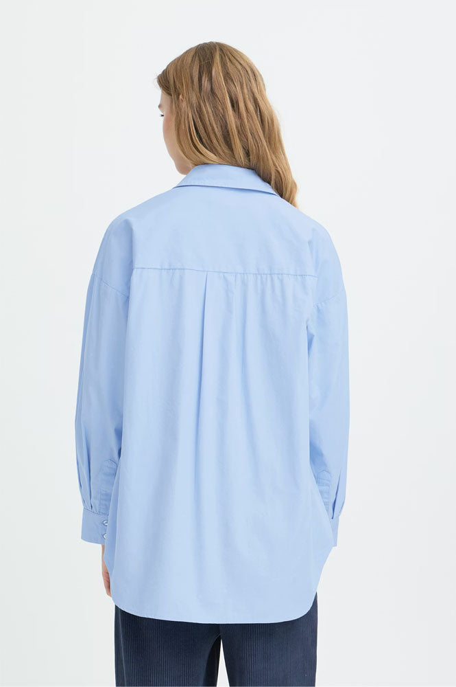 ICHI Estama Bel-Air Blue Shirt