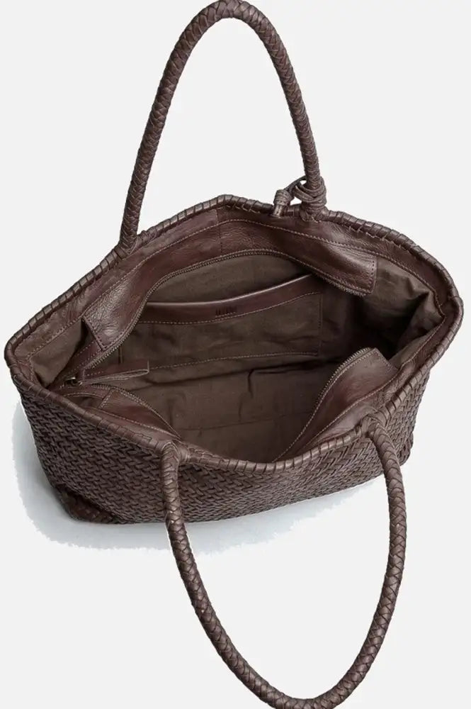 Biba Perkins Dark Brown Braided Bag