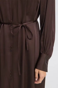 Fransa Junia Molé Brown Shirt Dress