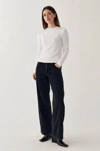 Noella Melo Black Wash Corduroy Trousers