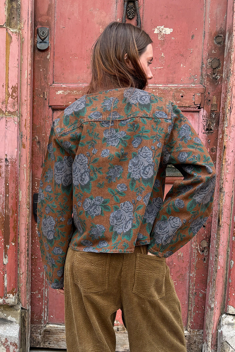 The Tiny Big Sister Roses Denim Jacket - The Mercantile London