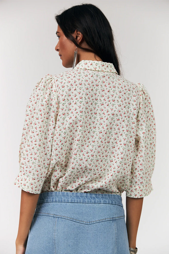 Lolly's Laundry Bono Red Floral Shirt