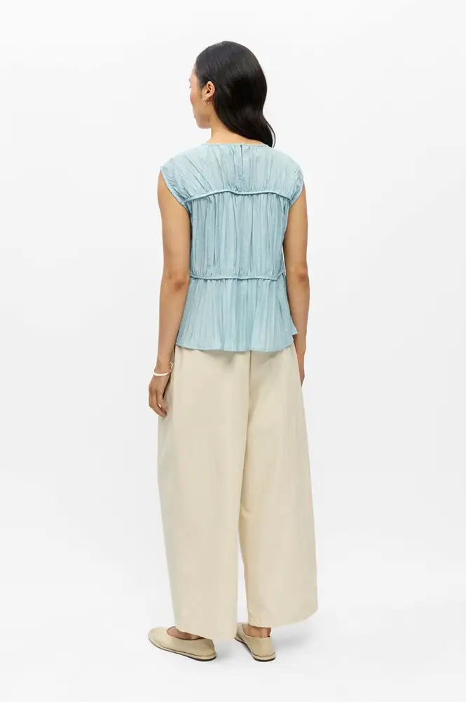 Object Mabel Winter Sky O-Neck Top - The Mercantile London