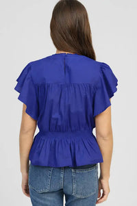 An'ge Salekina Indigo Blouse - The Mercantile London