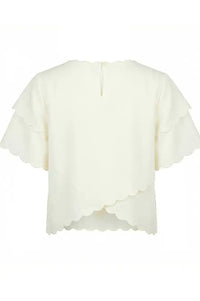 Nooki Tate Ecru Embroidered Cut-Out Top - The Mercantile London