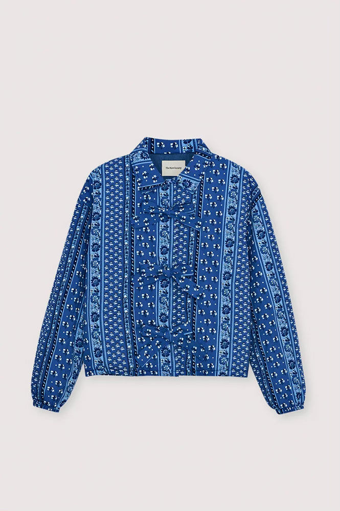 The New Society Mare Blue Bandana Jacket - The Mercantile London