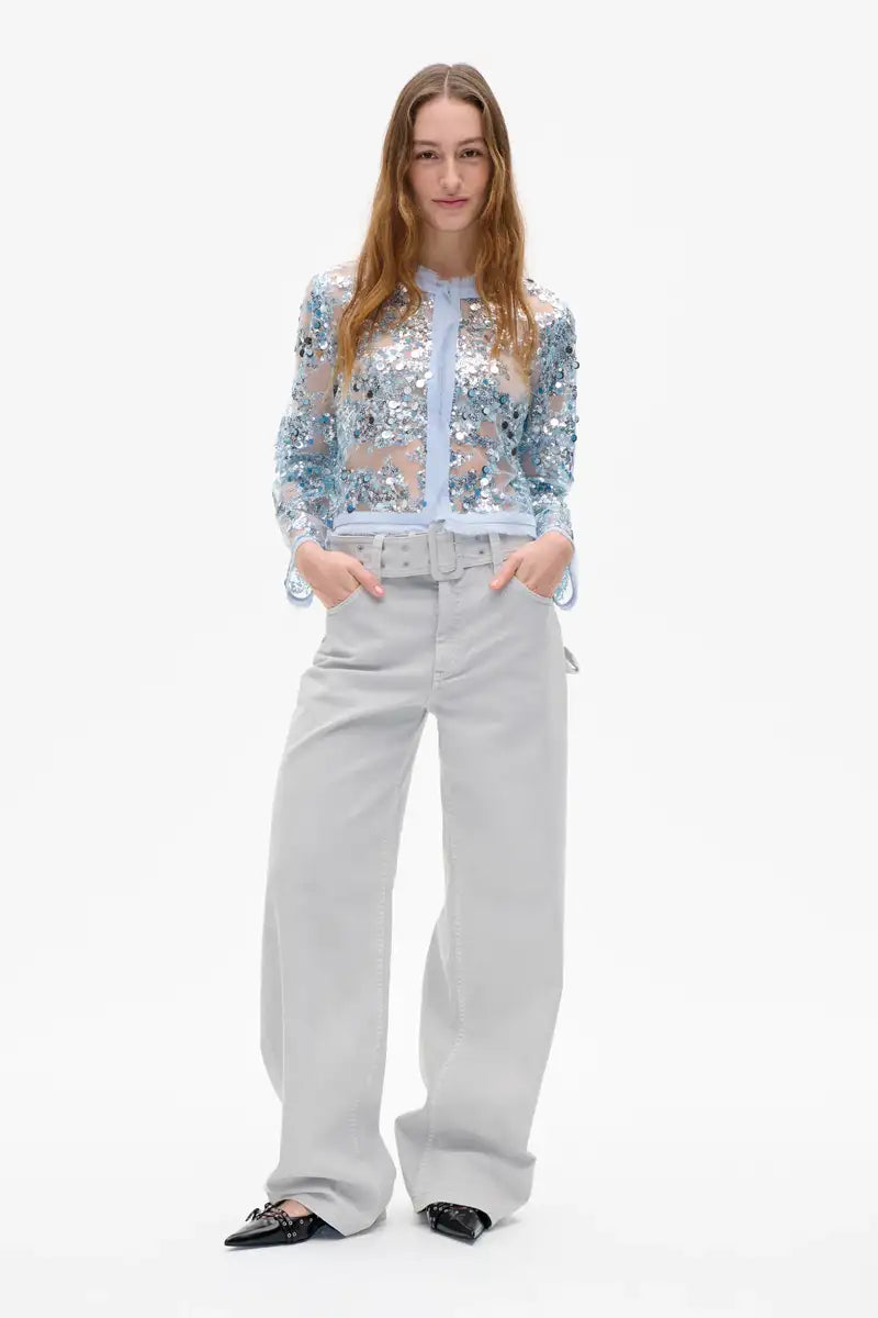 Baum Und Pferdgarten Bethina Kentucky Blue Sequin Jacket - The Mercantile London