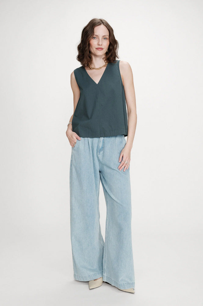 Grace & Mila Vagabond Emerald Top - The Mercantile London