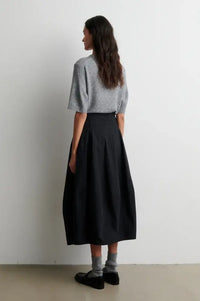 Second Female Amala Grey Pointelle Short Sleeve Knit Top