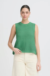 ICHI Dotties Greenbriar Vest - The Mercantile London
