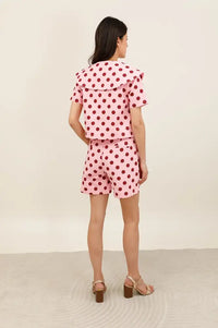 Daphne Marie Rose Pink Polka Dot Shorts