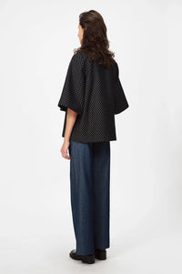 Nué Notes Antibes Black Spot Poloshirt - The Mercantile London