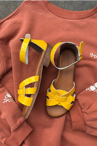 Pavement Aretha Yellow Patent Sandals - The Mercantile London