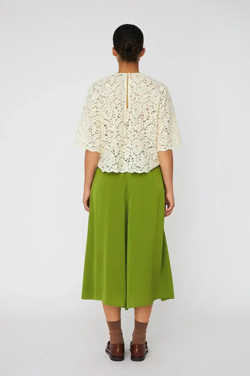 Stella Nova Soft Yellow Lace Top - The Mercantile London